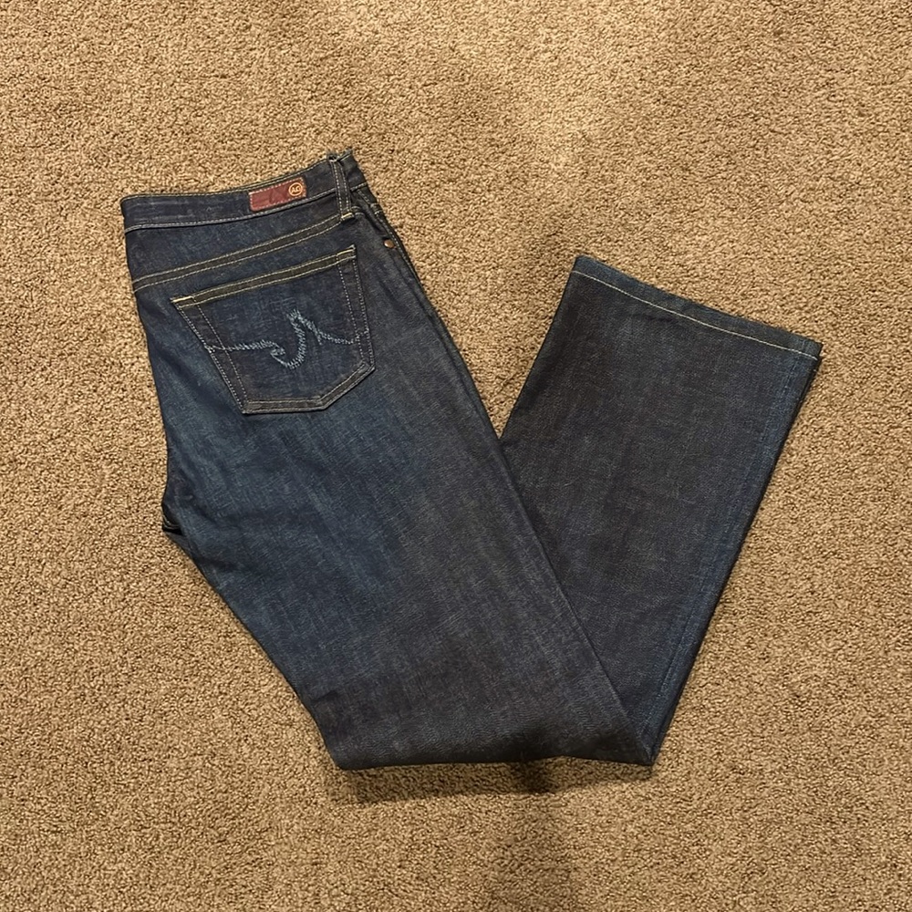 AG “The Kiss” bootcut jeans.